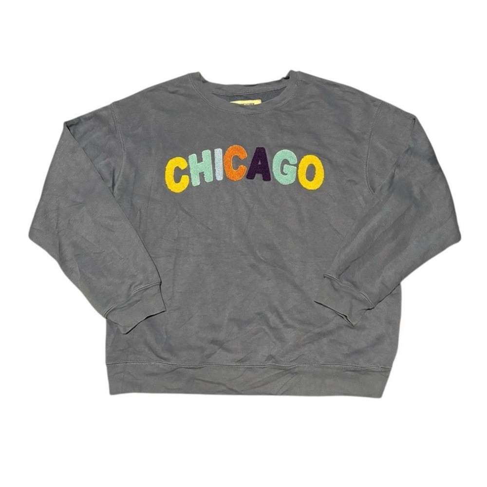 Gray Chicago Graphic Men's Sweater